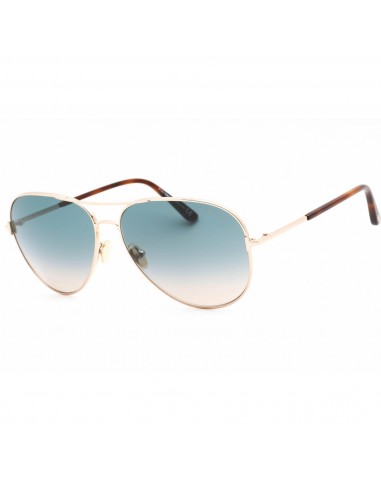 Tom Ford Unisex Sunglasses - Gradient Green Lens Aviator Full Rim Frame | FT0823 28P Par le système avancé 