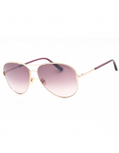 Tom Ford Unisex Sunglasses - Bordeaux Mirror Lens Metal Aviator Frame | FT0823 28U online