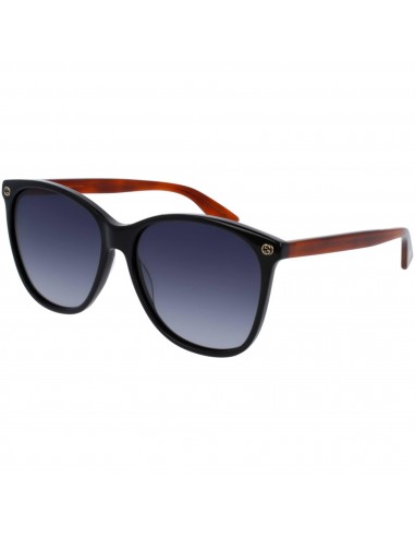 Gucci Women's Sunglasses - Black Havana Acetate Frame Grey Shaded Lens | GG0024S 003 Economisez 