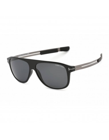 Tom Ford Men's Sunglasses - Shiny Black Plastic Aviator Full Rim Frame | FT0880 01A la chaussure