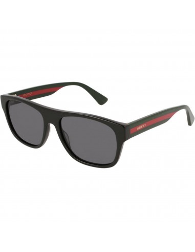 Gucci Men's Sunglasses - Black Plastic Rectangular Shape Frame Grey Lens | GG0341S 001 chez Cornerstreet bien 