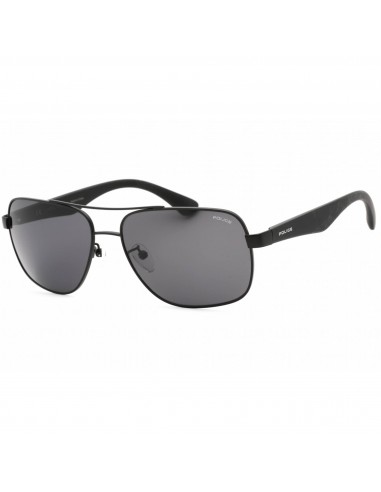 Police Men's Sunglasses - Semi Matte Black Metal Aviator Shape Frame | SPL655 0531 Découvrez la collection