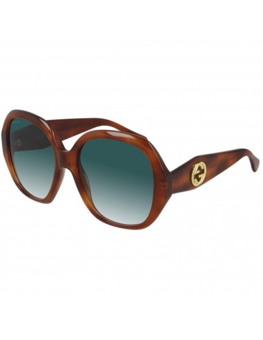 Gucci Women's Sunglasses - Havana Geometric Frame Grey Gradient Lens | GG0796S 003 l'achat 