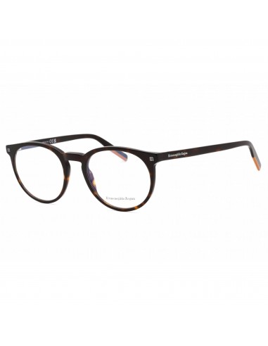 Ermenegildo Zegna Men's Eyeglasses - Dark Havana Round Plastic Frame | EZ5214 052 de technologie