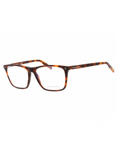 Ermenegildo Zegna Men's Eyeglasses - Dark Havana Rectangular Plastic | EZ5215 052 Vous souhaitez 