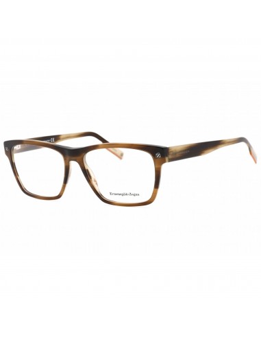 Ermenegildo Zegna Men's Eyeglasses - Dark Brown Havana Acetate Frame | EZ5231 050 À commander