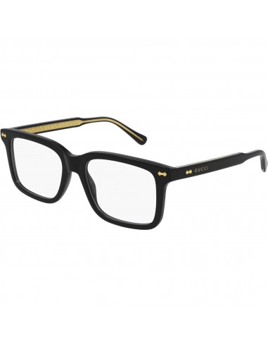 Gucci Men's Eyeglasses - Black Plastic Rectangular Shape Frame Demo Lens | GG0914O 001 destockage