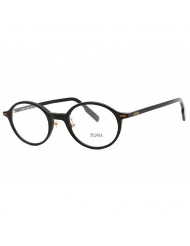 Ermenegildo Zegna Men's Eyeglasses - Shiny Black/Vicuna Plastic Frame | EZ5256 001 en ligne