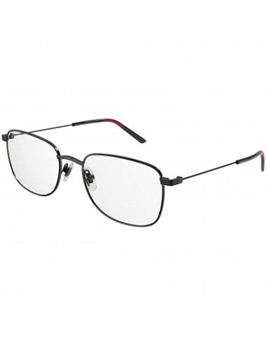 Gucci Men's Eyeglasses - Ruthenium Metal Rectangular Frame Demo Lens | GG1052O 005 la livraison gratuite