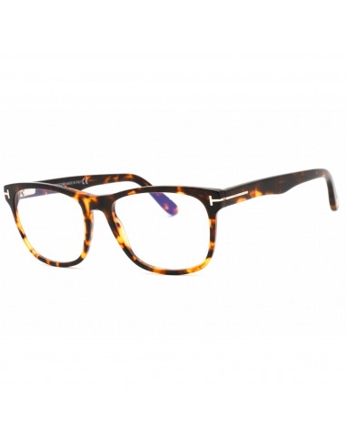 Tom Ford Unisex Eyeglasses - Shiny Vintage Havana Rectangular Frame | FT5662-B 056 Voir les baskets