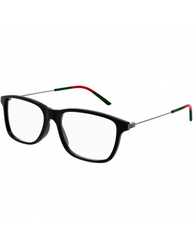 Gucci Men's Eyeglasses - Black Plastic/Metal Rectangular Frame Demo Lens | GG1050O 004 pas cher chine