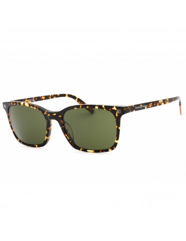 Ermenegildo Zegna Men's Sunglasses - Dark Havana Plastic Square Frame | EZ0181 52N soldes