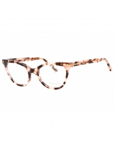 Tom Ford Unisex Eyeglasses - Pink/Other Acetate Cat Eye Full Rim Frame | FT5271 074 prix