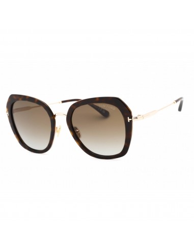 Tom Ford Women's Sunglasses - Dark Havana Metal Cat Eye Full Rim Frame | FT0792 52H Vous souhaitez 