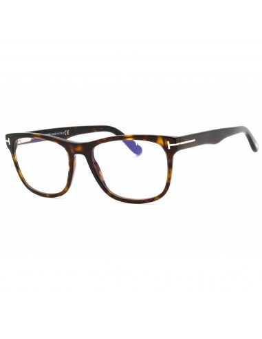 Tom Ford Unisex Eyeglasses - Dark Havana Plastic Square Full Rim Frame | FT5662-B 052 est présent 