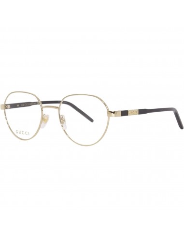 Gucci Men's Eyeglasses - Gold Plastic/Metal Round Shape Frame Demo Lens | GG1162O 001 shop