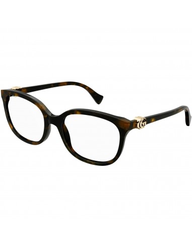 Gucci Women's Eyeglasses - Havana Acetate Cat Eye Shape Frame Demo Lens | GG1075OA 002 s'inspire de l'anatomie humaine