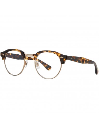 Garrett Leight Unisex Eyeglasses - Tuscan Tortoise-Gold Round Frame | OAKWOOD TUT-G de pas cher