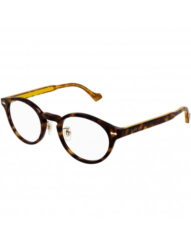 Gucci Men's Eyeglasses - Havana Acetate Panthos Shape Frame Demo Lens | GG1127OJ 002 paiement sécurisé