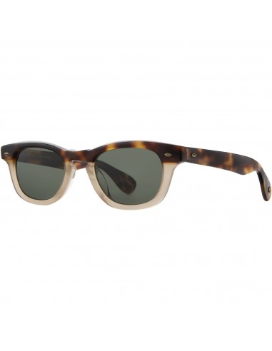 Garrett Leight Unisex Sunglasses - Cappuccino Acetate Rectangular | LO-B CAP/PG15 brillant des détails fins