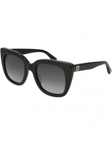 Gucci Women's Sunglasses - Black Plastic Cat Eye Shape Frame Grey Lens | GG0163SN 001 les ligaments