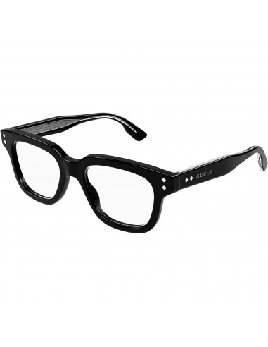 Gucci Men's Eyeglasses - Black Acetate Square Full Rim Frame Demo Lens | GG1219O 001 la livraison gratuite