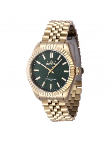 Invicta Women's Watch - Specialty Quartz Green Dial Yellow Gold Bracelet | 47505 de pas cher