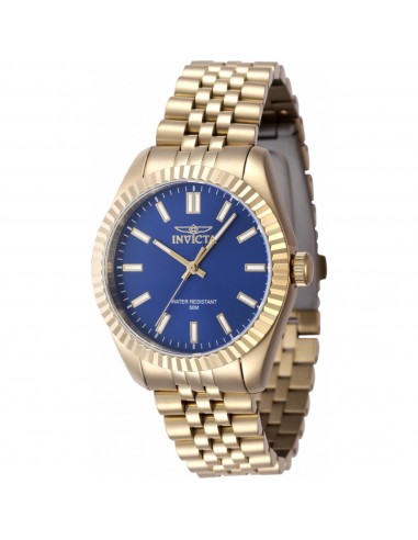 Invicta Women's Watch - Specialty Quartz Blue Dial Yellow Gold Bracelet | 47506 outlet