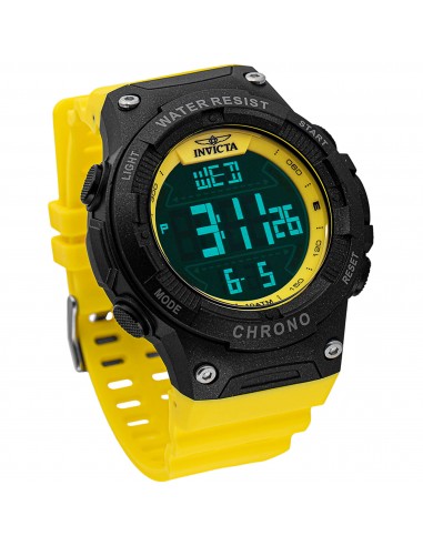 Invicta Men's Watch - Invicta Racing Digital Dial Yellow Polyurethane Strap | 47527 votre