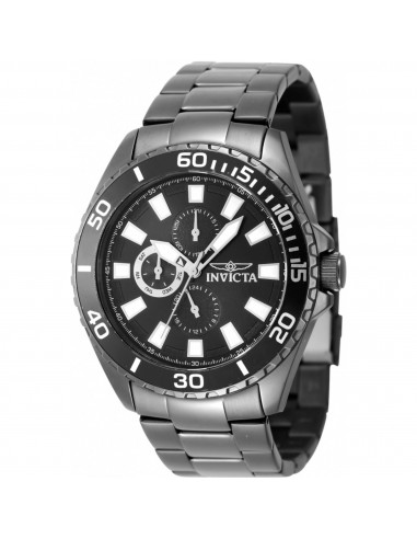 Invicta Men's Quartz Watch - Pro Diver Charcoal Stainless Steel Bracelet | 47556 les ligaments