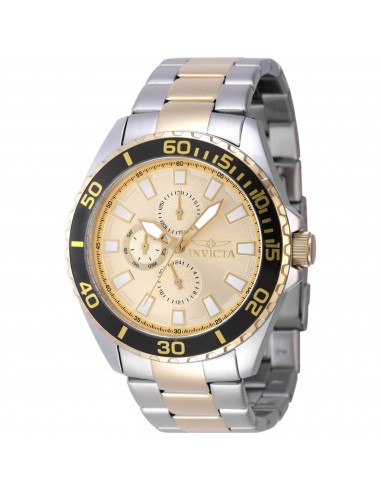 Invicta Men's Quartz Watch - Pro Diver Gold Tone Dial Two Tone Bracelet | 47579 Les êtres humains sont 