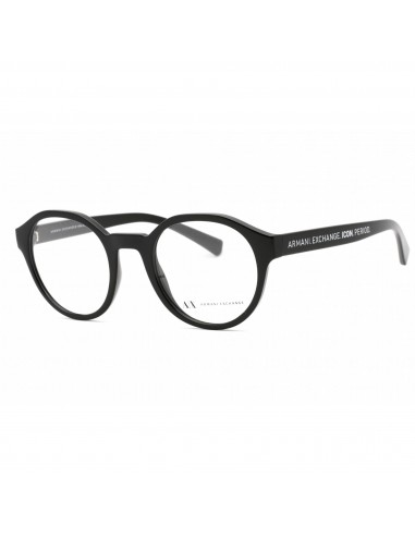 Armani Exchange Men's Eyeglasses - Black Round Frame Clear Demo Lens | 0AX3085 8158 pas cheres