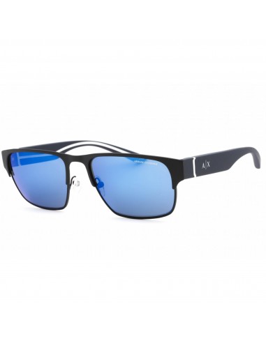 Armani Exchange Men's Sunglasses - Matte Blue Rectangular Frame | 0AX2046S 609955 soldes