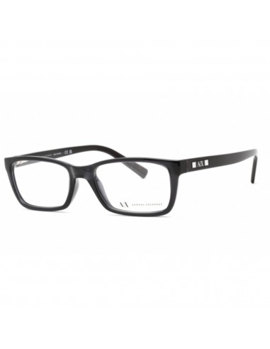 Armani Exchange Women's Eyeglasses - Black Rectangular Frame Clear Lens | AX3007 8005 solde