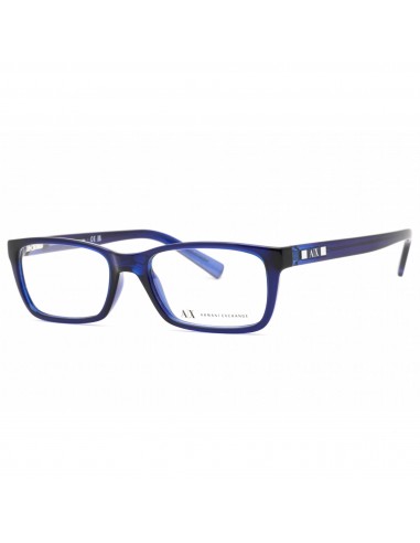 Armani Exchange Women's Eyeglasses - Blue Rectangular Frame Clear Lens | AX3007 8018 livraison gratuite