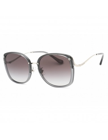 Coach Women's Sunglasses - Transparent Grey Square Full Rim Frame | 0HC7157D 58023C la chaussure