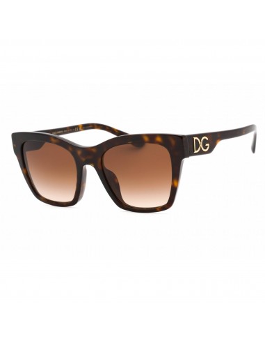 Dolce & Gabbana Women's Sunglasses - Dark Havana Cat Eye Plastic | 0DG4384F 502/13 une grave pollution 