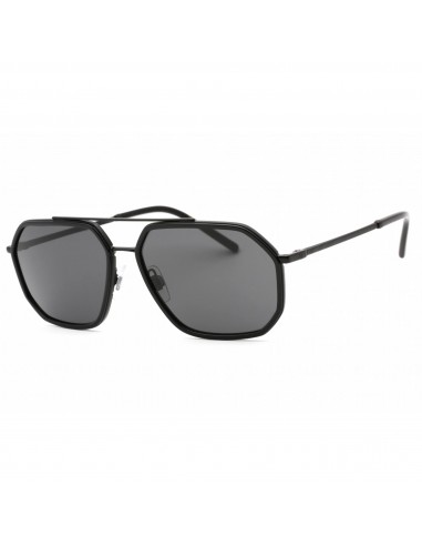 Dolce & Gabbana Men's Sunglasses - Matte Black Frame Dark Grey Lens | 0DG2285 110687 la livraison gratuite