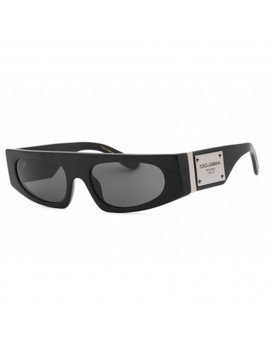 Dolce & Gabbana Women's Sunglasses - Matte Black Rectangular Frame | 0DG4411 252587 pas cher