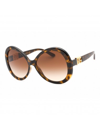 Dolce & Gabbana Women's Sunglasses - Havana Butterfly Plastic Frame | 0DG6194U 502/13 soldes