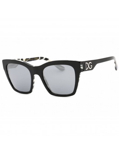 Dolce & Gabbana Women's Sunglasses - Black On Zebra Cat Eye Frame | 0DG4384 33726G de la marque