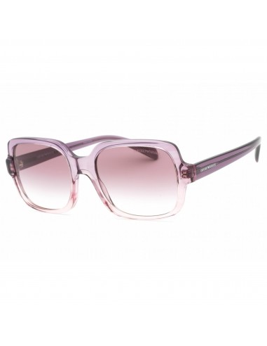 Emporio Armani Women's Sunglasses - Transparent Purple Square Frame | 0EA4195 59668H Paris Déstockage Promo