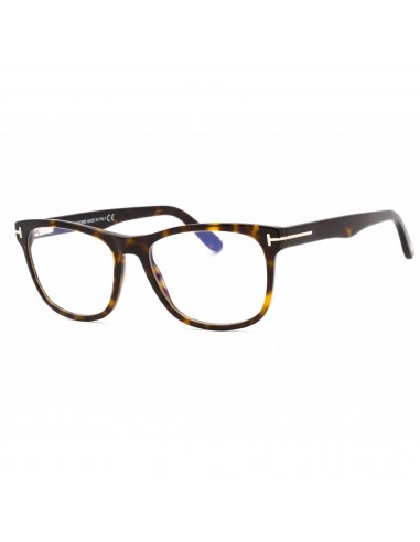 Tom Ford Unisex Eyeglasses - Dark Havana Square Full Rim Plastic Frame | FT5662-B 052 destockage