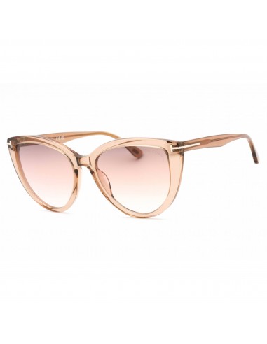 Tom Ford Women's Sunglasses - Shiny Light Brown Full Rim Cat Eye Frame | FT0915 45G Faites des économies