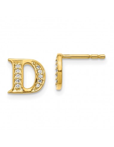 14k Diamond Initial D Earrings Découvrez la collection