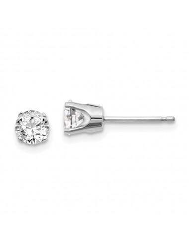 14k .85ct I1 J-K Diamond Stud Push-on Post Earrings pour bénéficier 