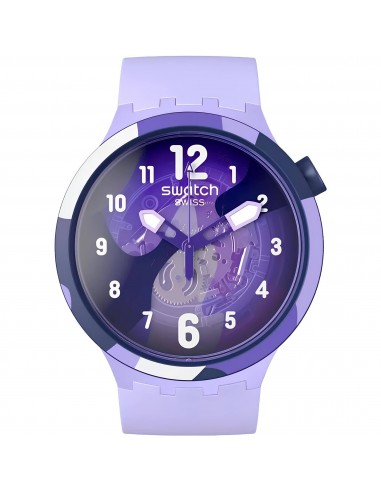 Swatch Unisex Watch - The July Collection Look Right Thru Violet Strap | SB05V101 suggérées chez