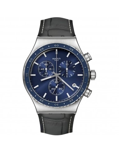 Swatch Unisex Watch - The October Collection Cobalt Lagoon Chrono Blue Dial | YVS496 Dans la société mordern