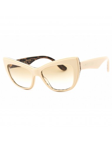 Dolce & Gabbana Women's Sunglasses - Beige Light Brown Cat Eye Frame | 0DG4417 338113 en linge