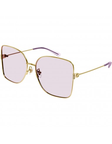 Gucci Women's Sunglasses - Gold Metal Butterfly Shape Frame Pink Lens | GG1282SA 004 livraison gratuite